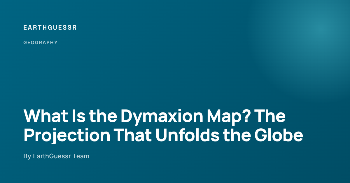 What Is the Dymaxion Map? The Projection That Unfolds the Globe ...
